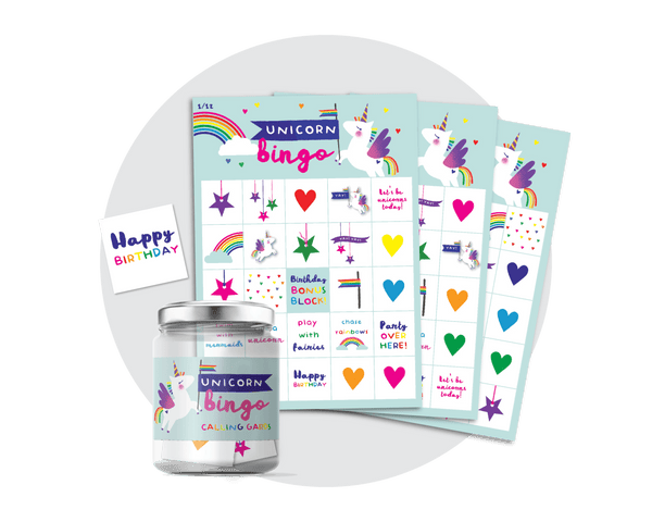 Unicorn Party Printable Bingo
