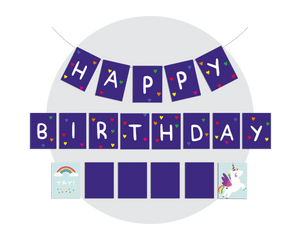Unicorn Party Printable Bunting