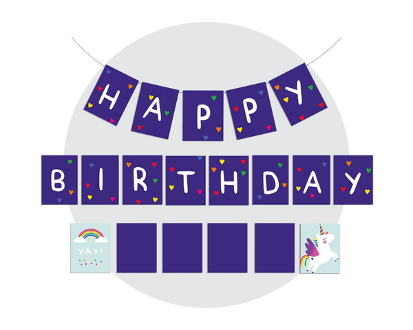 Unicorn Party Printable Bunting