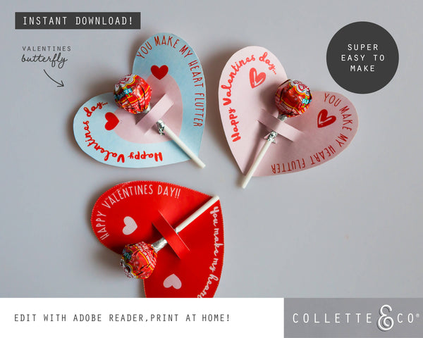 Valentines Lollypop Butterfly Wings