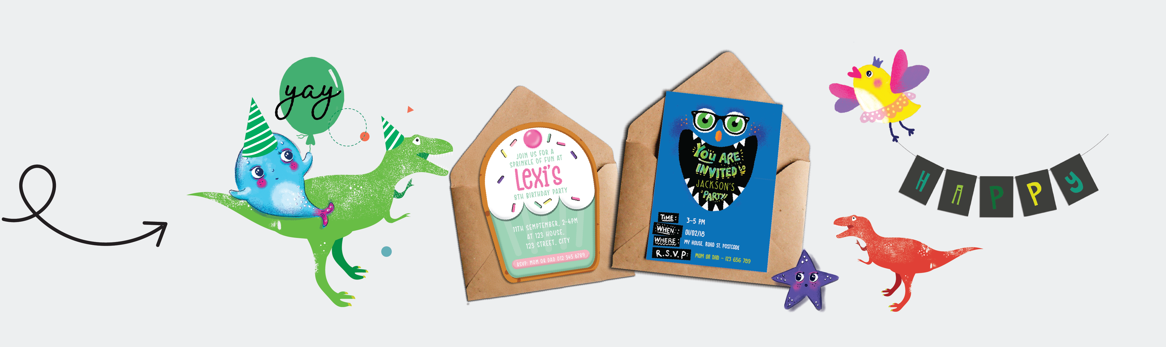 Printable party invitations