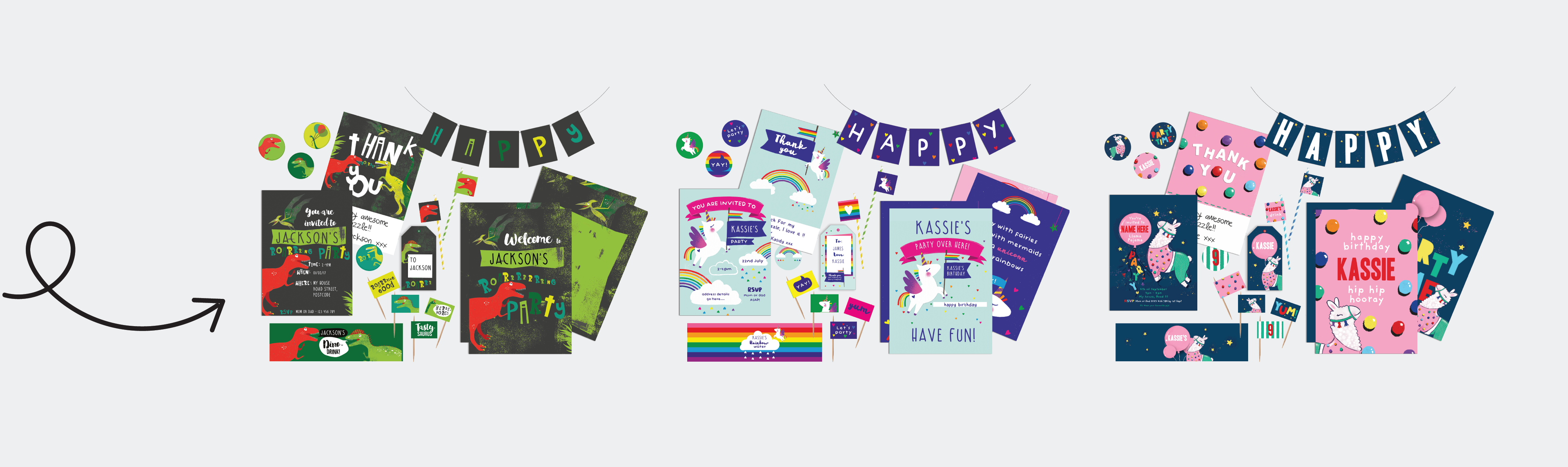 Complete party packs