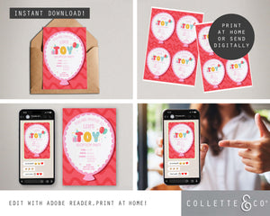 Toy Adoption Party Printable Stationery Pack