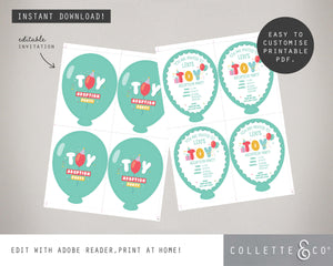 Toy Adoption Party Printable Stationery Pack