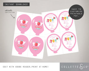 Toy Adoption Party Printable Stationery Pack