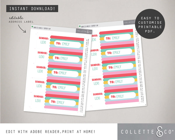 Toy Adoption Party Printable Stationery Pack