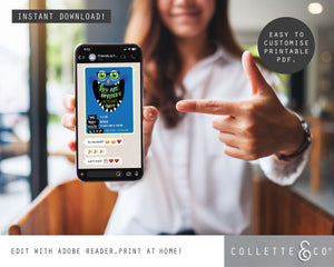 Monster Party Printable Invitation