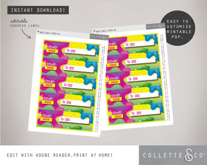 Pink Slime Party Pack Printables