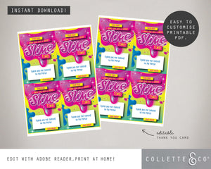 Pink Slime Party Pack Printables