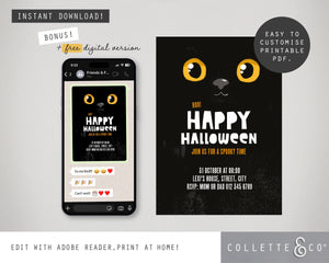 Halloween Printable Invitation Bundle