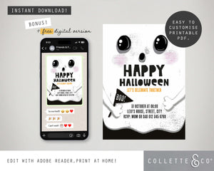Halloween Printable Invitation Bundle