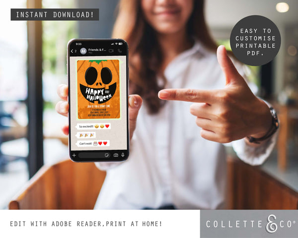 Halloween Printable Invitation Bundle