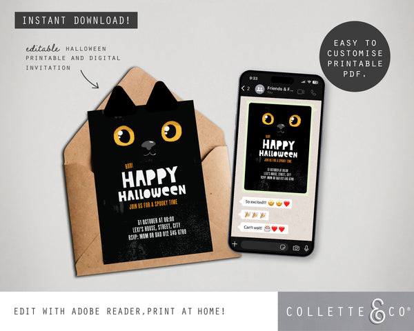 Halloween Printable Invitation Bundle
