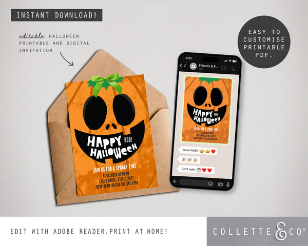 Halloween Printable Invitation Bundle