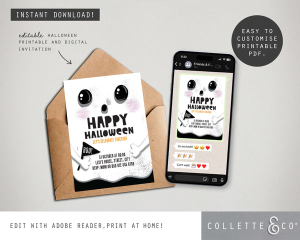 Halloween Printable Invitation Bundle