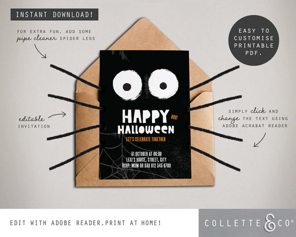 Halloween Printable Invitation Bundle
