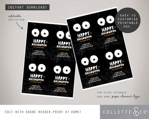 Halloween Printable Invitation Bundle