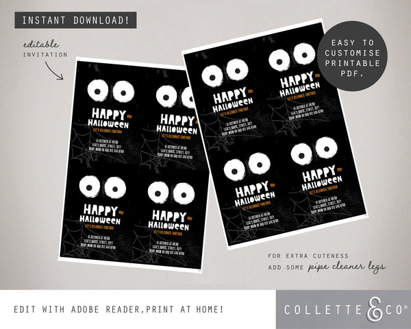 Halloween Printable Invitation Bundle
