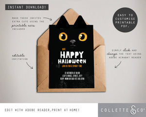 Halloween Printable Invitation Bundle