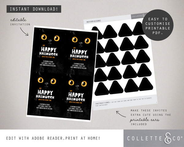 Halloween Printable Invitation Bundle