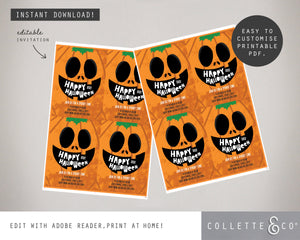 Halloween Printable Invitation Bundle