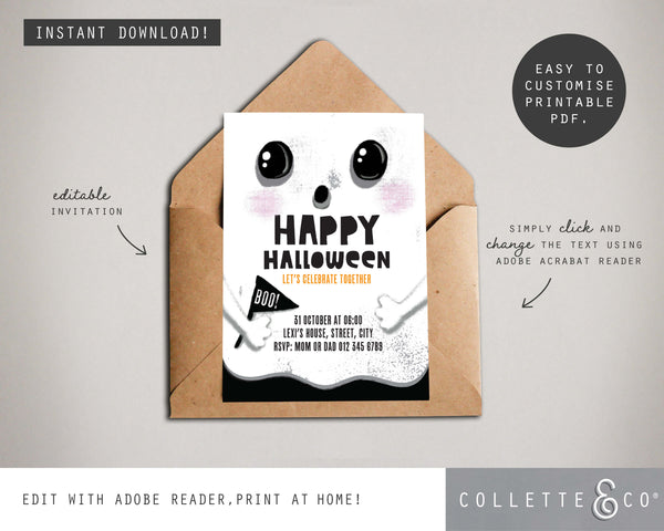 Halloween Printable Invitation Bundle