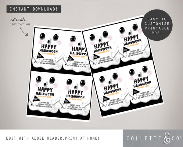 Halloween Printable Invitation Bundle