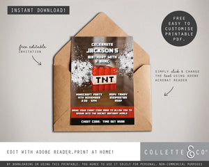 FREE Minecraft Party Pack Printables