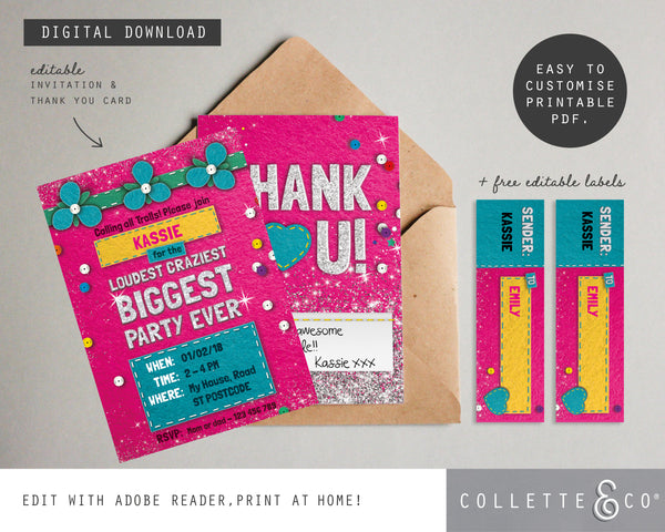 Trolls Party Pack Printables