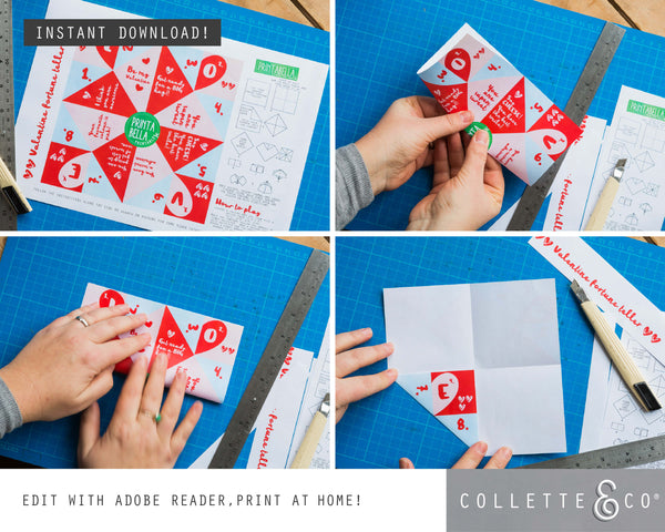 Valentine's Day Printable Fortune Teller