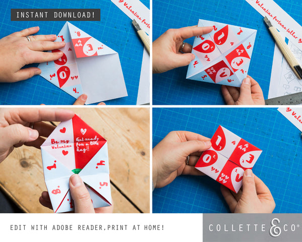 Valentine's Day Printable Fortune Teller