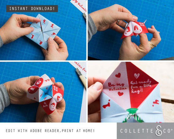 Valentine's Day Printable Fortune Teller