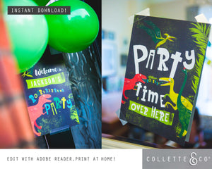 Dinosaur Party Printable Posters