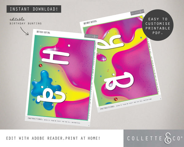 Pink Slime Party Pack Printables
