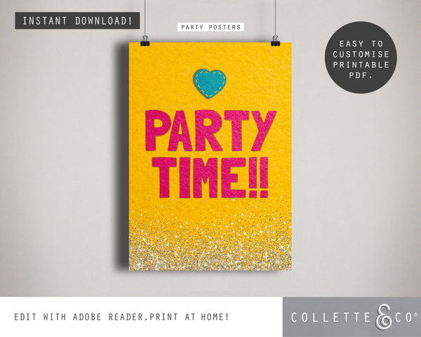 Trolls Party Printable Posters