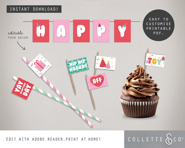 Toy Adoption Party Printable Food Decor