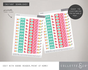 Toy Adoption Party Printable Food Decor