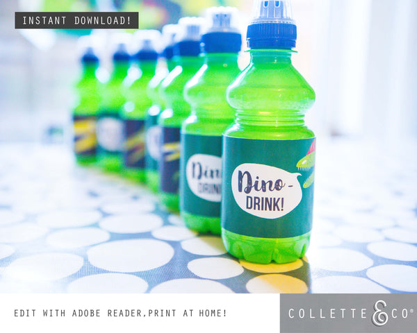 Dinosaur Party Printable Food Decor