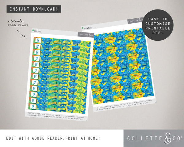 Blue Slime Party Pack Printables
