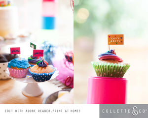 Unicorn Party Printable Food Decor
