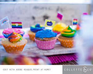 Unicorn Party Printable Food Decor
