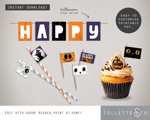 Halloween Printable Food Decor