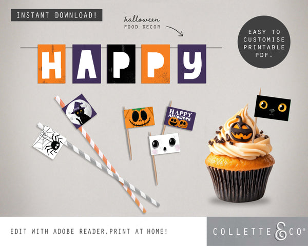 Halloween Printable Food Decor