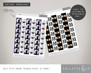 Halloween Printable Movie Night Bundle