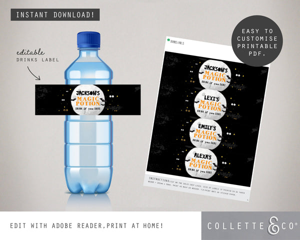 Halloween Printable Food Decor
