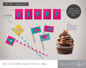 Trolls Party Printable Food Decor