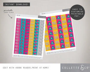 Trolls Party Printable Food Decor