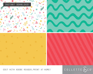 Toy Adoption Party Printable Favour Pack
