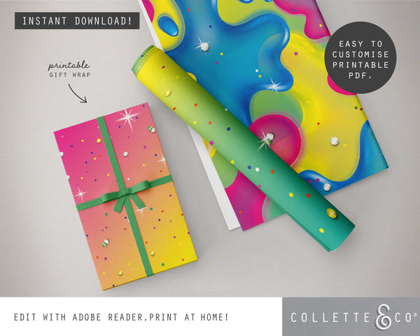 Slime Party Printable Favour Pack