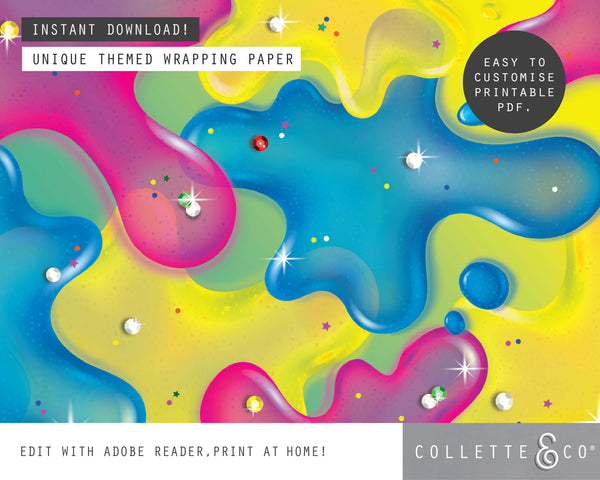 Slime Party Printable Favour Pack